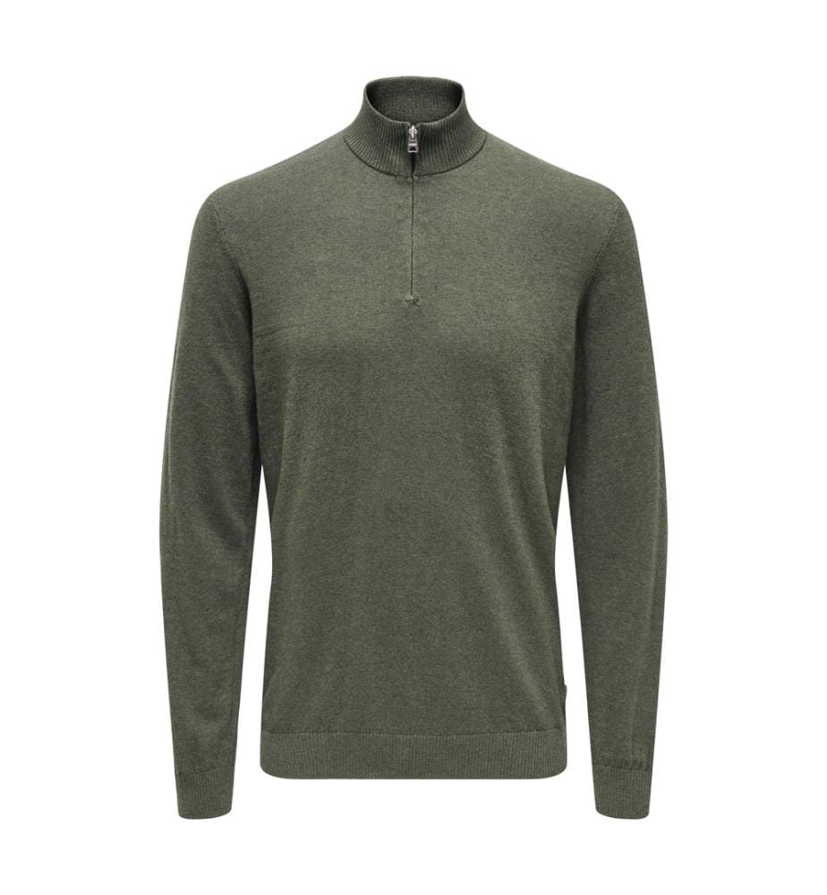 Strickpullover - Bibergrau