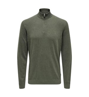 Strickpullover - Bibergrau