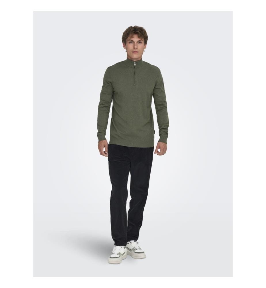 Strickpullover - Bibergrau