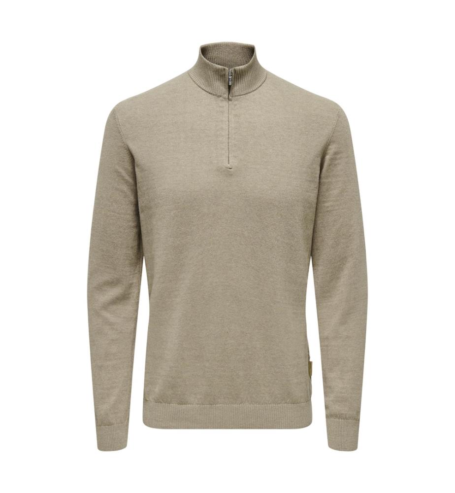 Strickpullover - Taupe Du Désert
