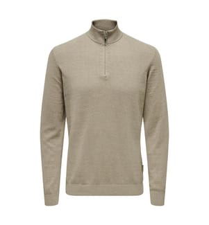 Strickpullover - Taupe Du Désert