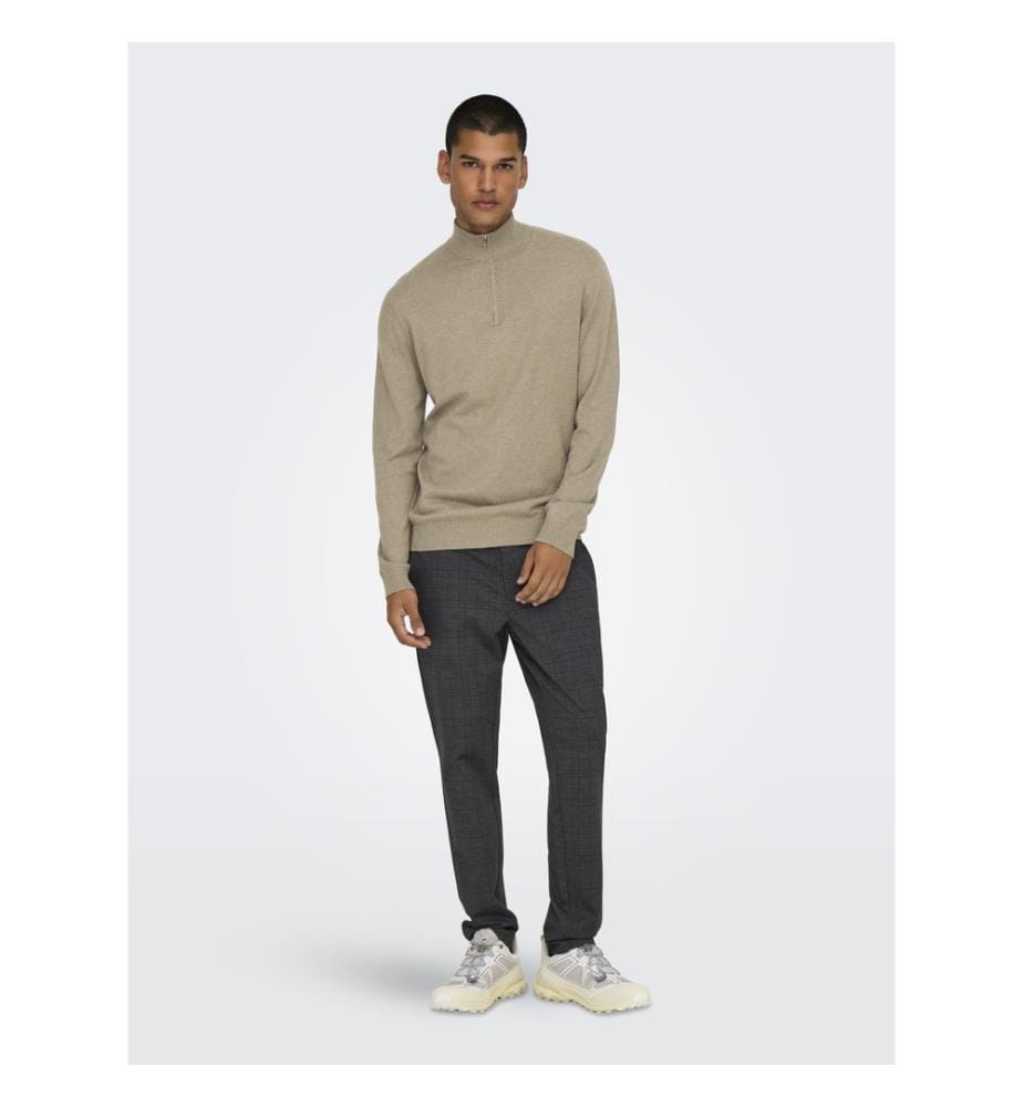 Strickpullover - Taupe Du Désert