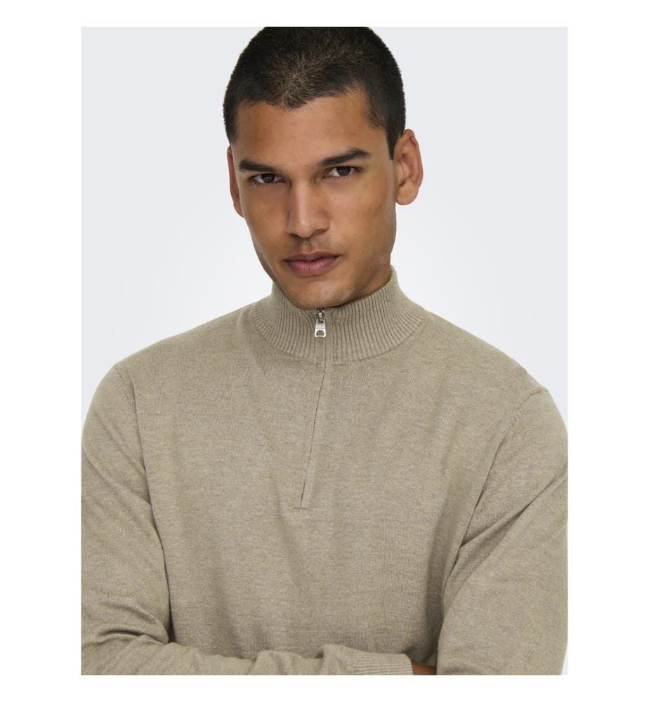 Strickpullover - Taupe Du Désert