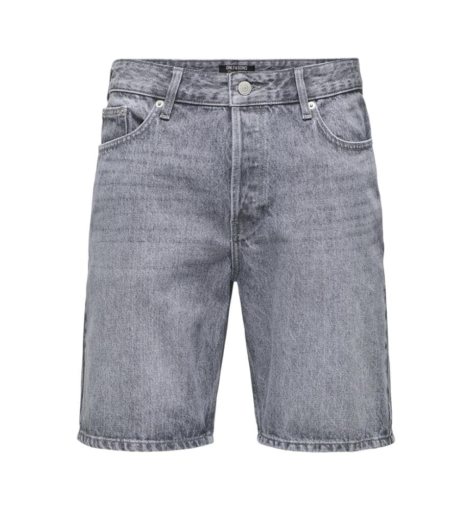Denim Shorts - Mittelgrau