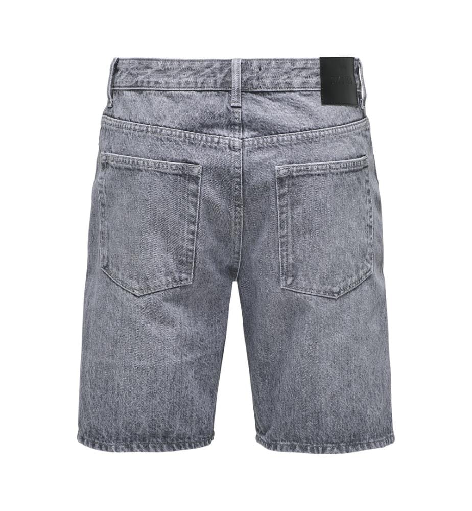 Denim Shorts - Mittelgrau