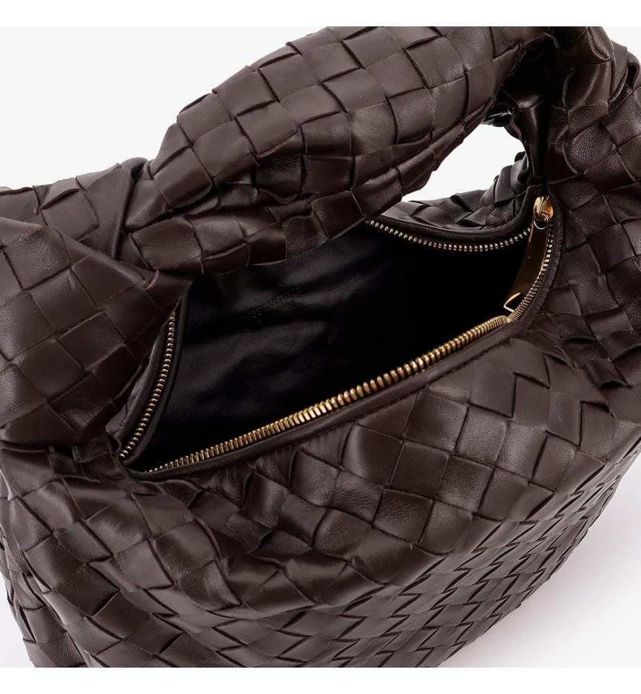 Sac hobo en cuir - Marron