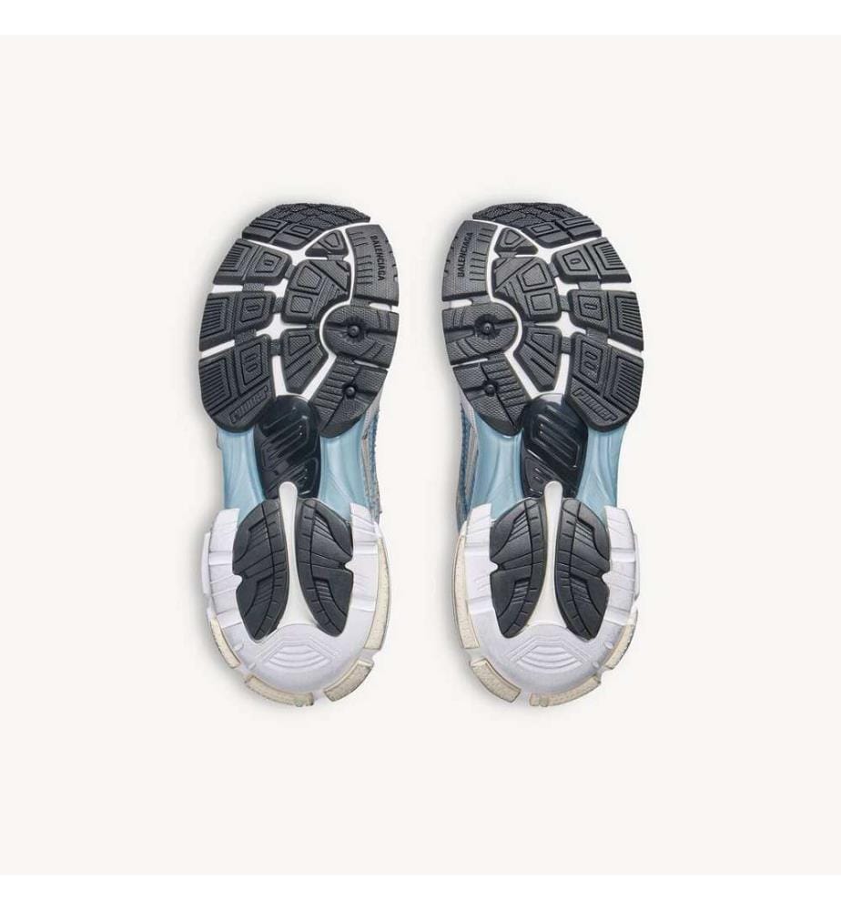 Runner Sneaker - Blau und Gelb und Weiss