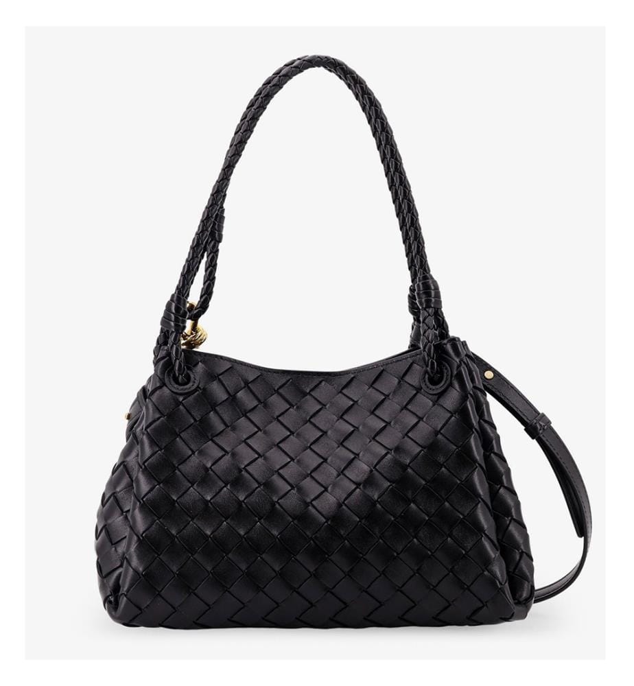 Borsa in pelle di agnello - Nero e ottone