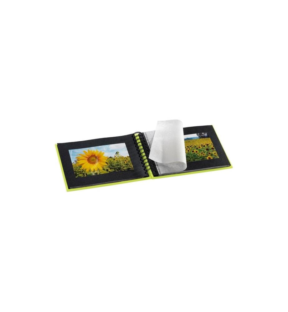 HAMA - Album photo Fine Art 24 x 17 cm Vert clair, 50 pages noires