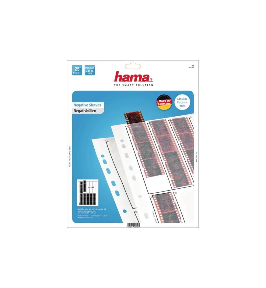 HAMA - Sichthülle Negativ Pergamin für 40 Negative, 25 Stück
