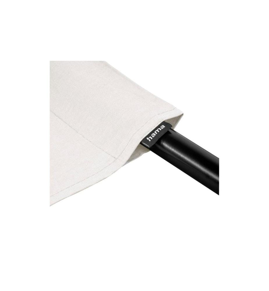 HAMA - Hintergrund Stoff, 2.95 x 6 m Weiss