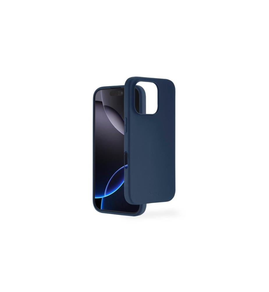 HAMA - Back Cover Fantastic Feel Blau/Dunkelblau für iPhone 16 Pro