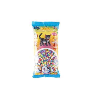 HAMA - Bügelperlen midi pastell mix 50, 6000 Stk. Mehrfarbig