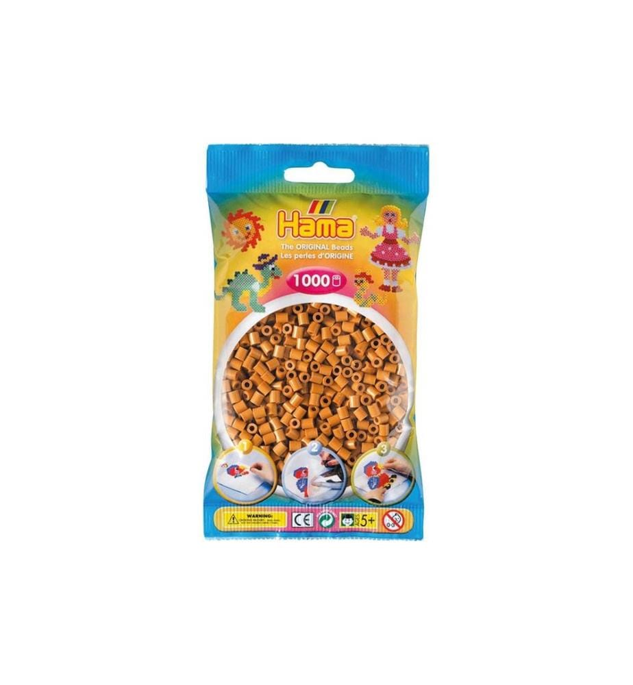 HAMA - Perles à repasser midi 1000 pcs. Brun