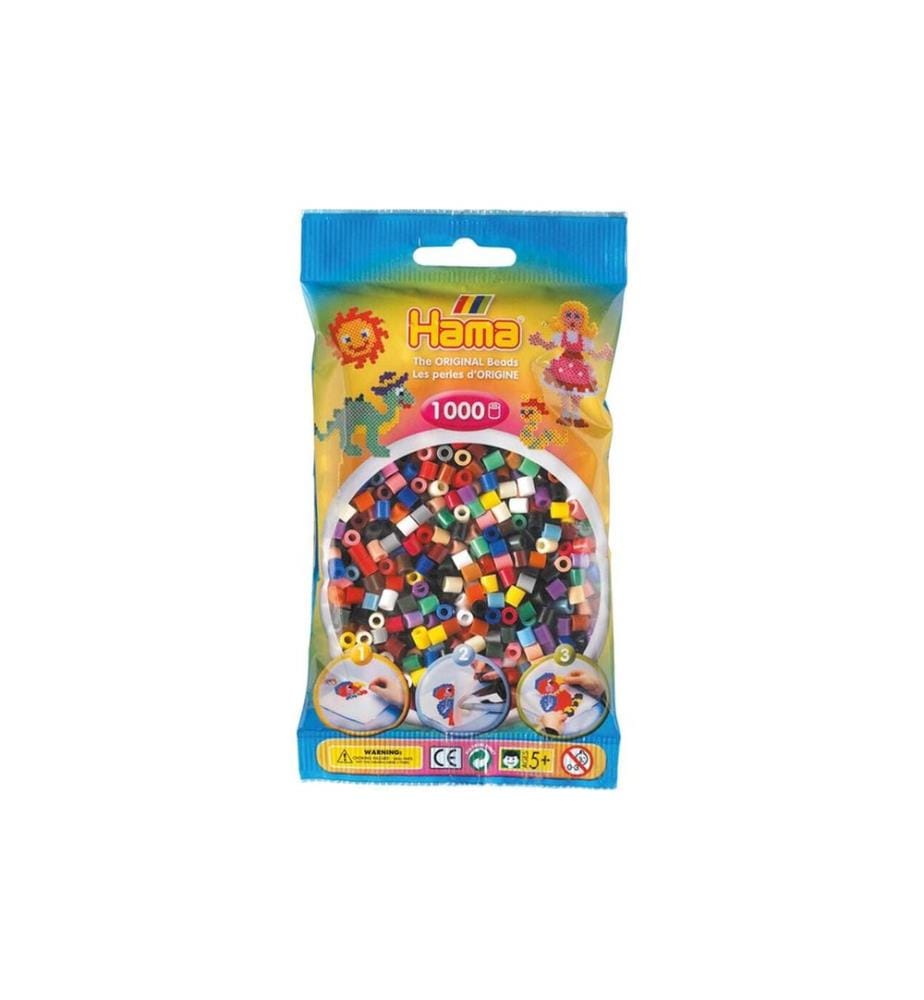 HAMA - Bügelperlen midi mix, 1000 Stk. Mehrfarbig