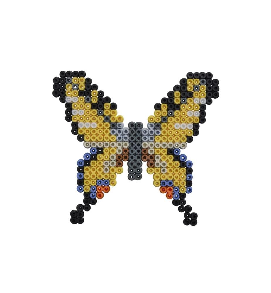 HAMA - Bügelperlen Platten Schmetterlinge, 2000 Stk. Mehrfarbig