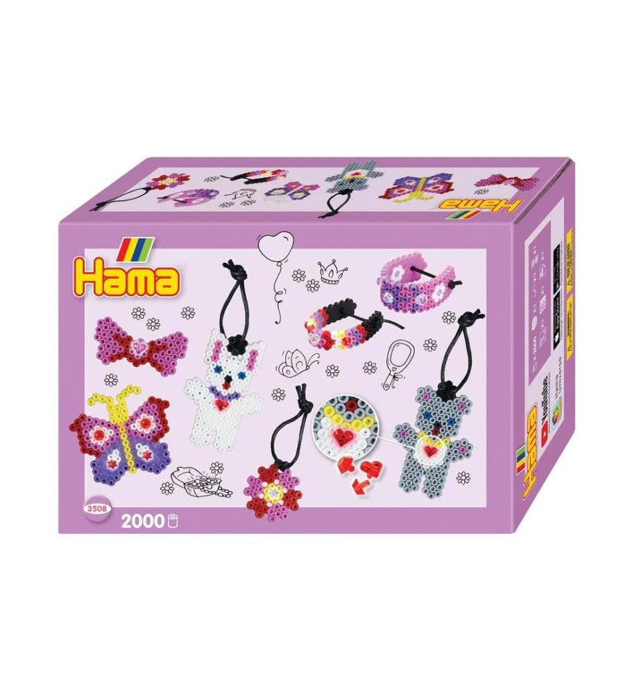 HAMA - Bügelperlen-Set Modeschmuck 2000 Stk. Midi Mehrfarbig