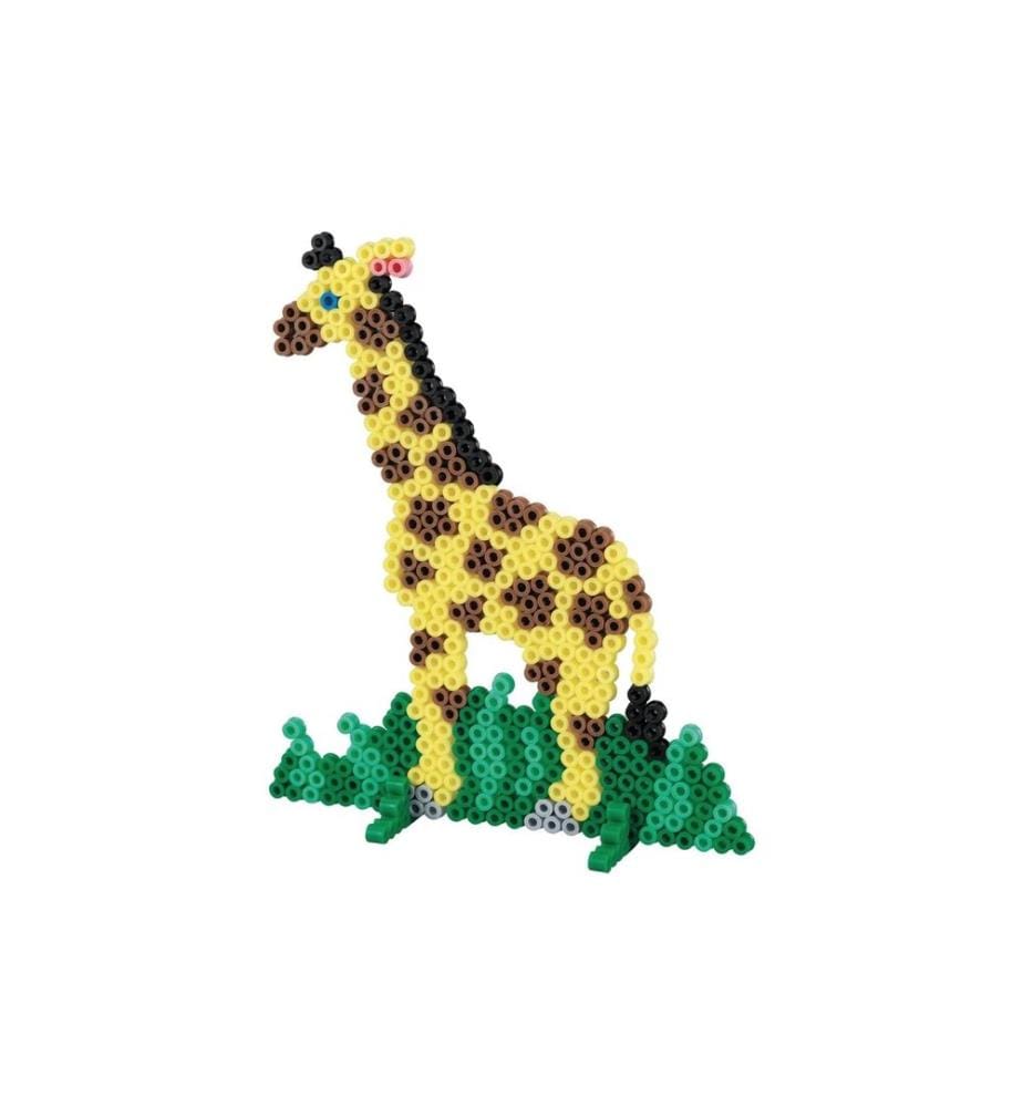 HAMA - Plaques pour perles à repasser Midi avec 4 motifs d'animaux Blanc