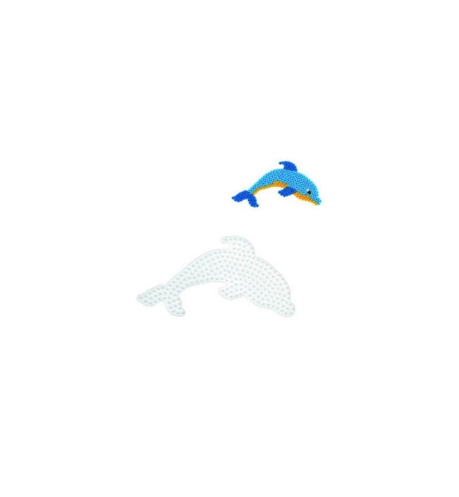 HAMA - Bügelperlen Platten Midi-Delfin Weiss