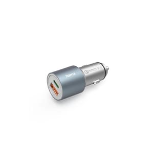 HAMA - Chargeur de voiture 1x USB-C PD 1x USB-A QC 38 W métal