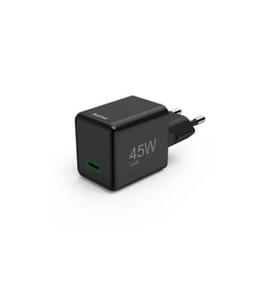 HAMA - USB-Wandladegerät Gan charger USB-C 45 W Schwarz