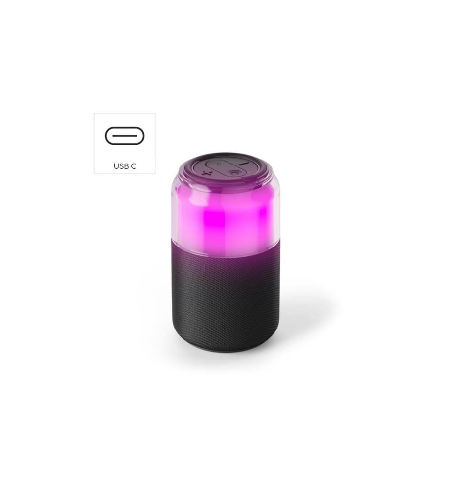 HAMA - Bluetooth Speaker Can 4 LED Modi 5 W Schwarz