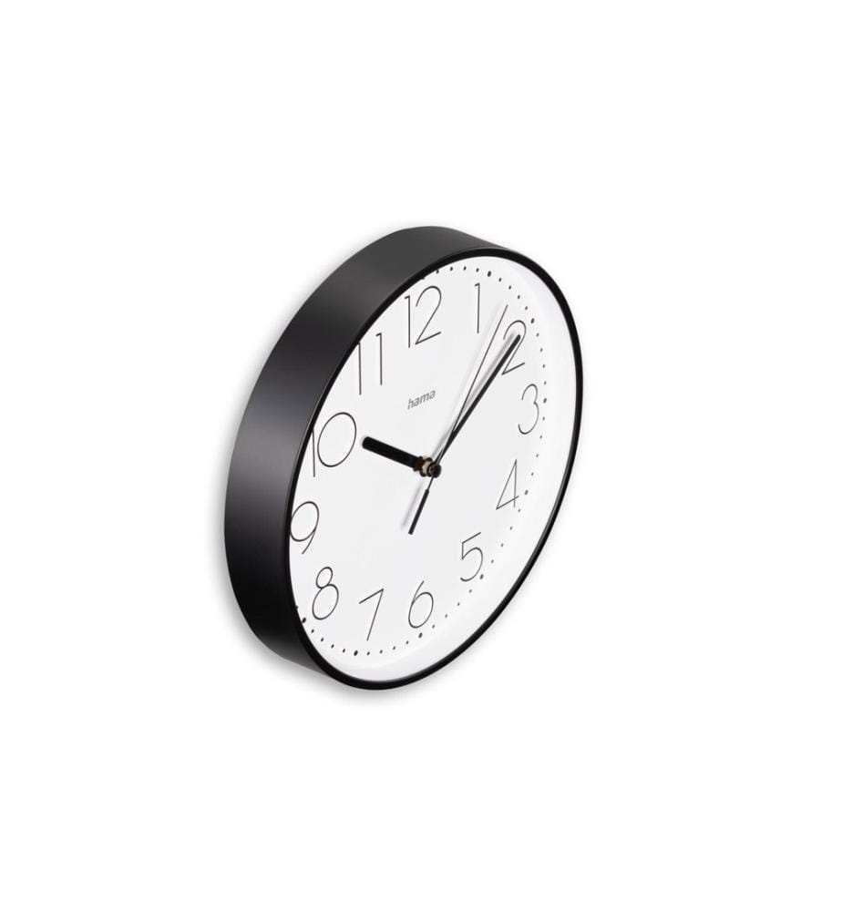 HAMA - Wanduhr Salina Ø 22 cm, Schwarz