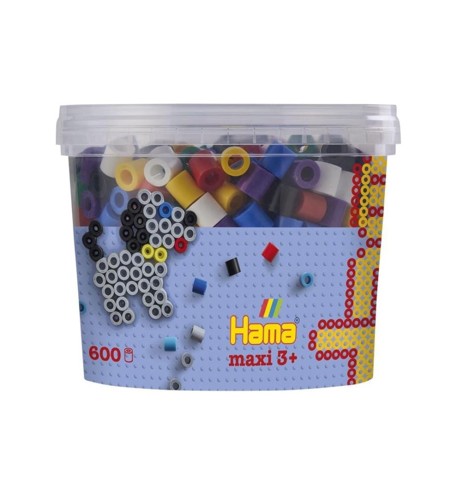 HAMA - Bügelperlen Maxi Vollton, 600 Stück