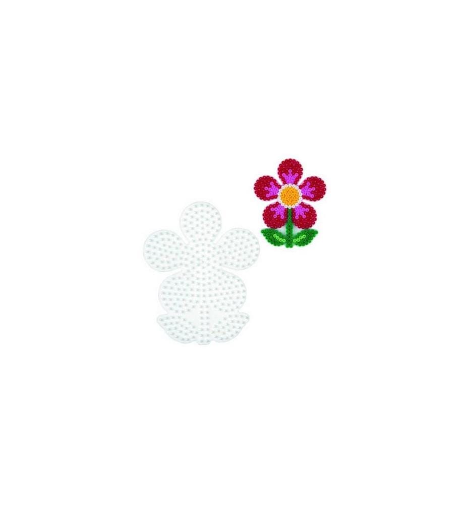 HAMA - Bügelperlen Platten Midi-Blume Weiss