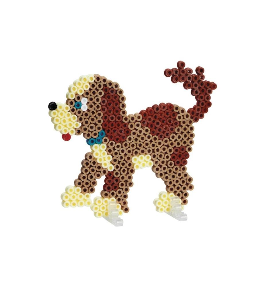 HAMA - Bügelperlen-Set Hunde und Katze, Midi, 2000 Stk. Mehrfarbig