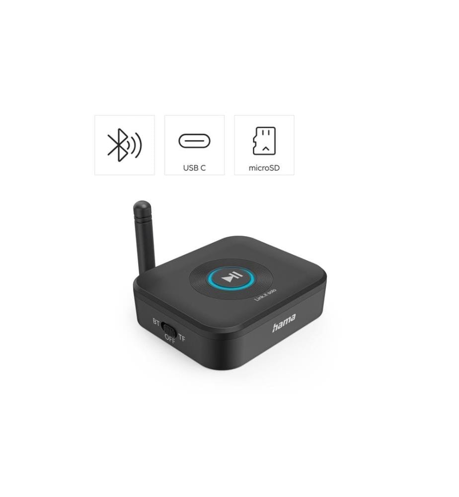 HAMA - Audio-Adapter Link.it solo Bluetooth, Schwarz