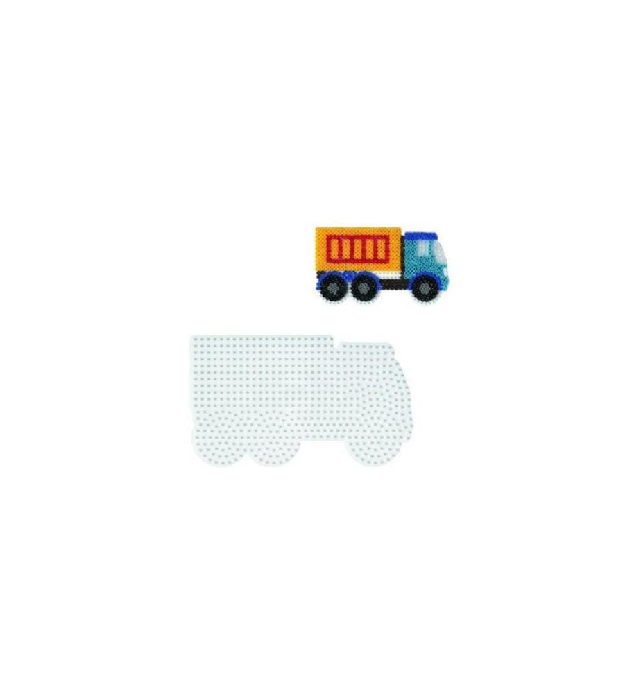 HAMA - Bügelperlen Platten LKW Weiss, 10 x 17 cm