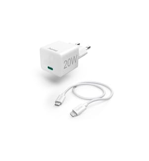 HAMA - Ladegerät Lightning Ladekabel, PD 20 W, 1 m, weiss
