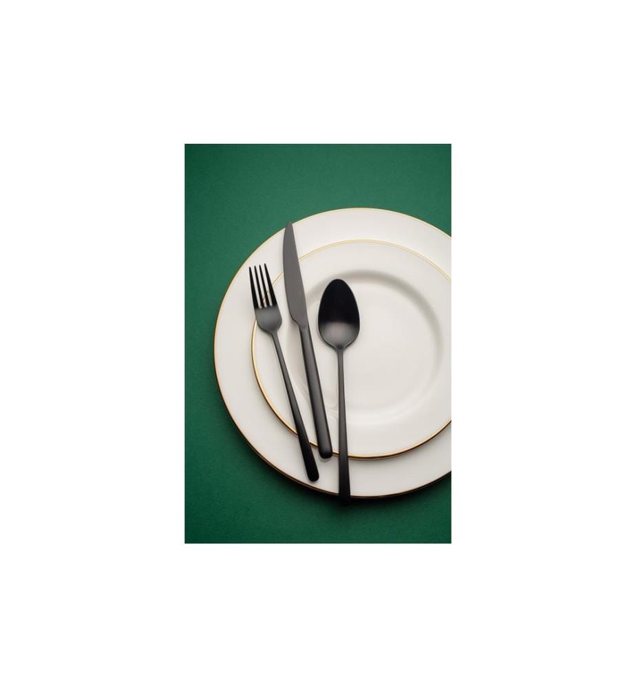 Sola - Kits de couverts Calgary PVD 24-parties, Noir mat