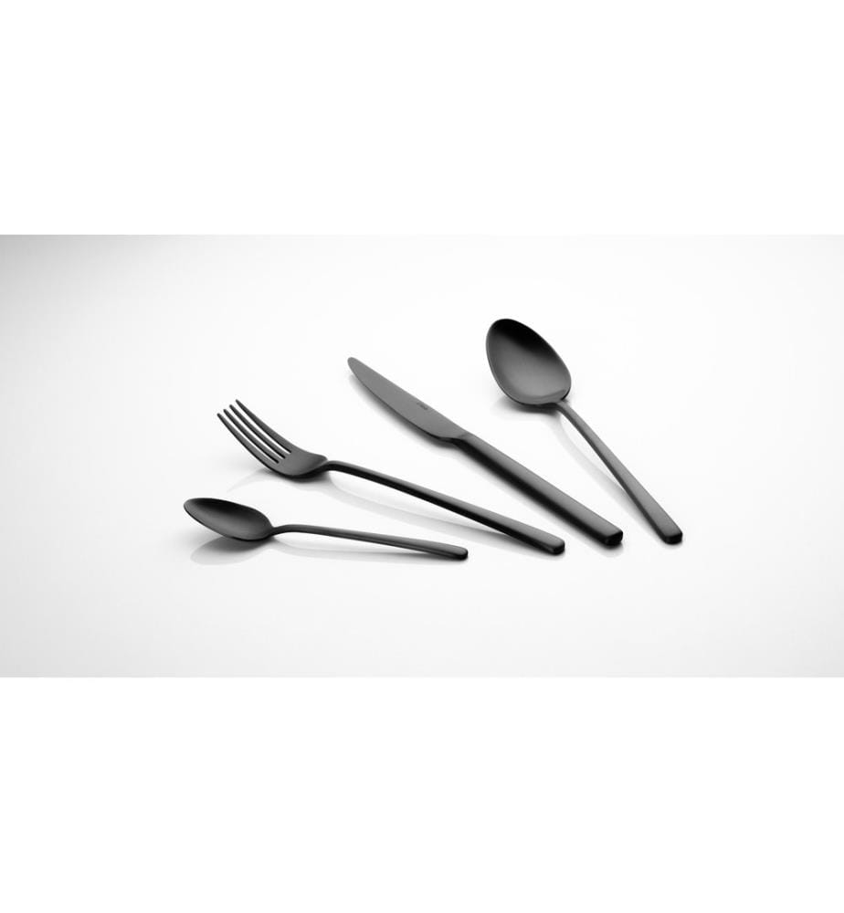 Sola - Kits de couverts Calgary PVD 24-parties, Noir mat