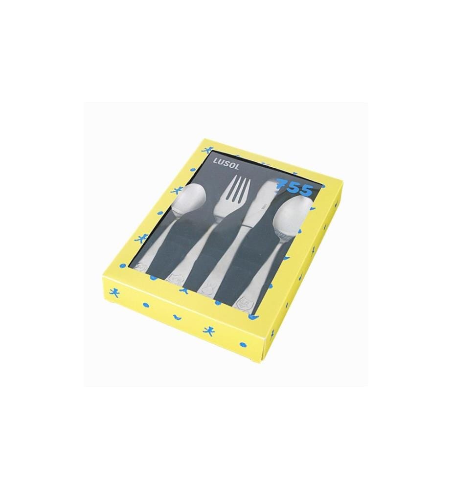Sola - Set de couverts pour enfants Lusol 755 Elite 4 pcs., argent