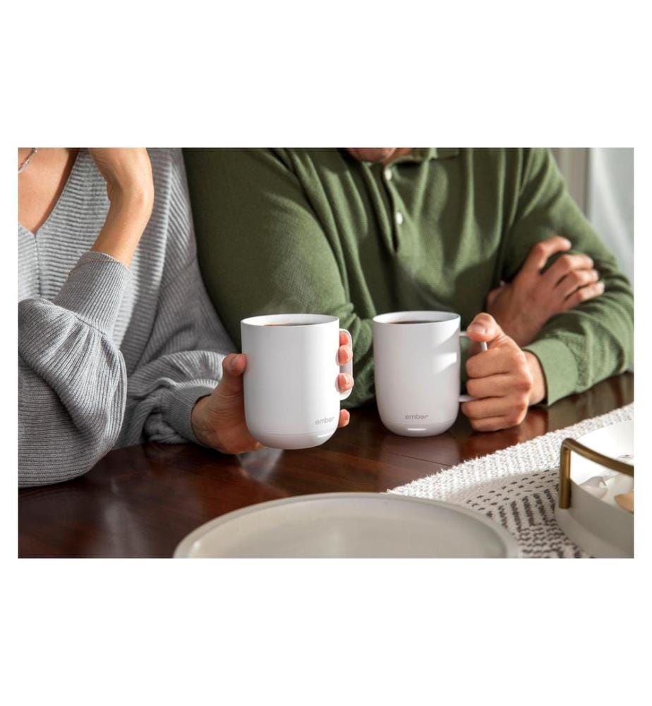 EMBER - Tasse de tempérage Mug 14oz 414 ml, Blanc
