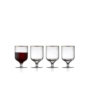 Lyngby - Weingläser-Set Palermo Gold 4 Stück, 30 cl