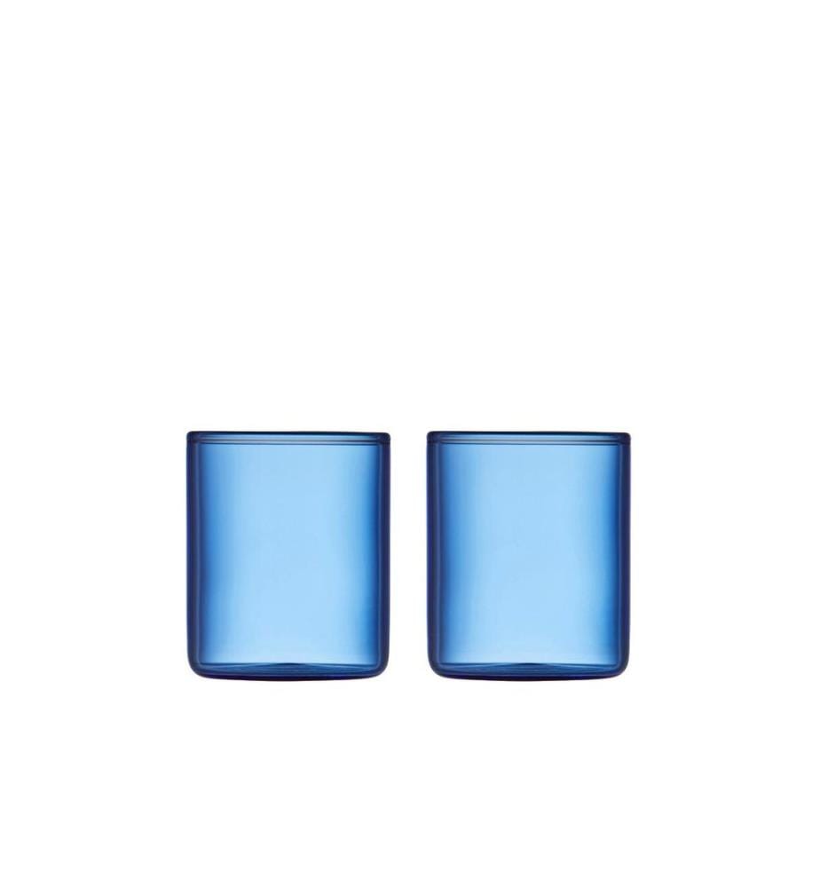 Lyngby - Schnapsglas Torino Blau, 2 Stück, 5.5 cl