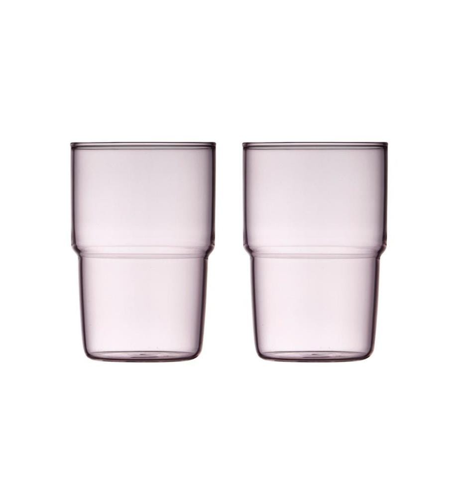 Lyngby - Verre Torino Rose, 2 pièces, 40 cl