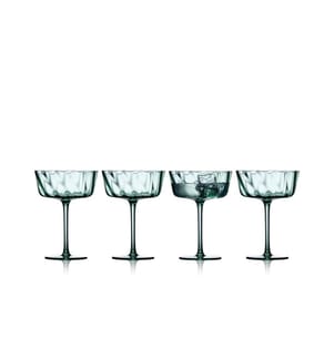 Lyngby - Verre à Champagne Vienne Vert, 4 pièces, 30 cl