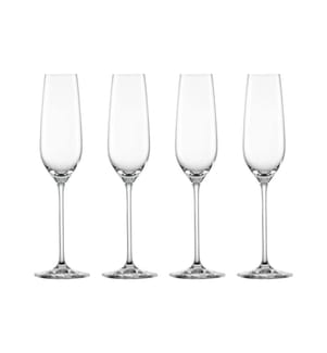 Schott Zwiesel - Verre à champagne Fortissimo 240 ml, 4 Pièce/s, Transparent
