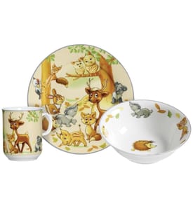Ritzenhoff & Breker - Service de table pour enfants Animaux de la forêt 3 pièces
