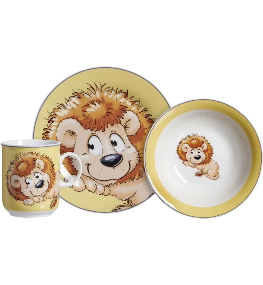 Ritzenhoff & Breker - Kindergeschirrset Happy Zoo Leo 3-teilig