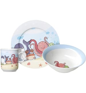 Ritzenhoff & Breker - Kindergeschirrset Unterwasserwelt 3-teilig
