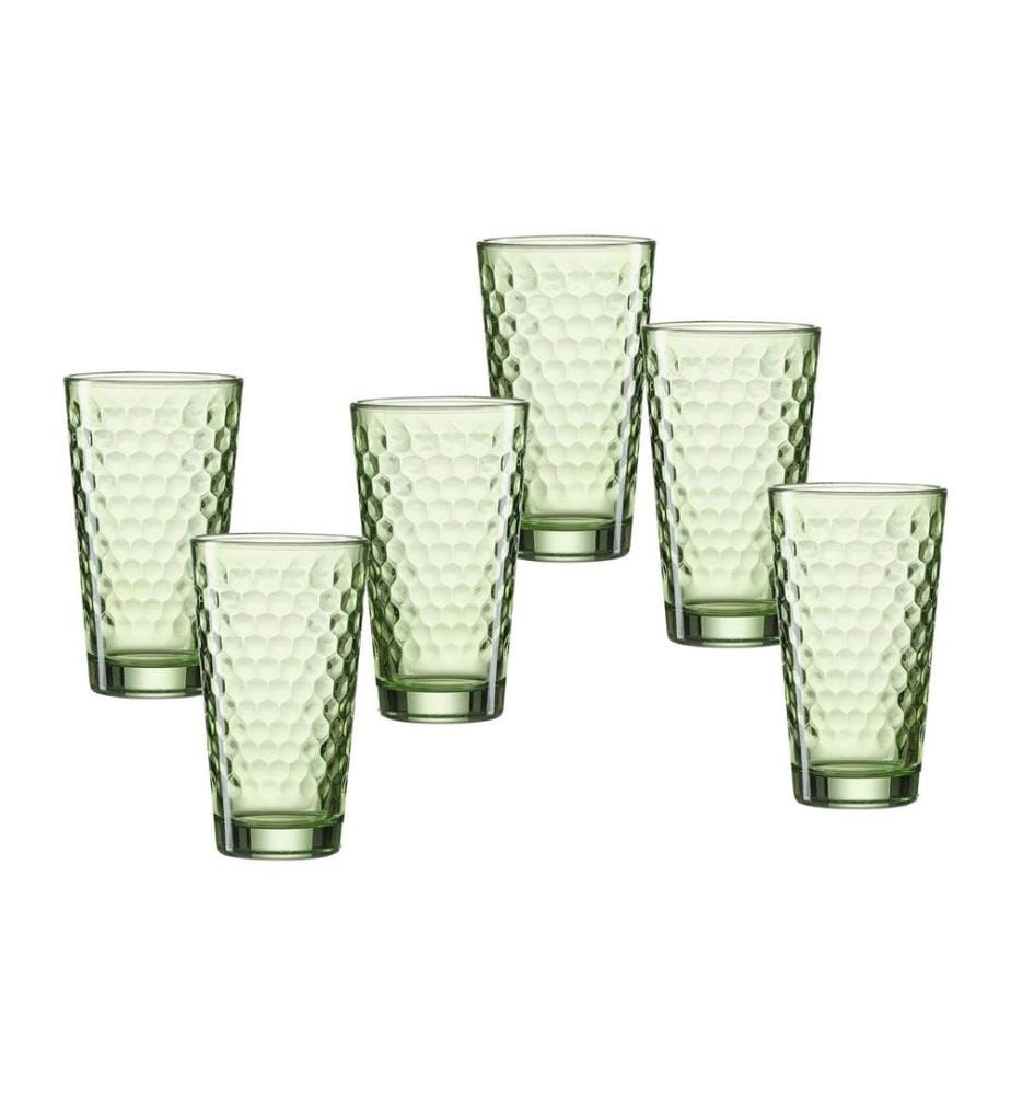 Ritzenhoff & Breker - Longdrinkglas Favo 6 Stück, Grün