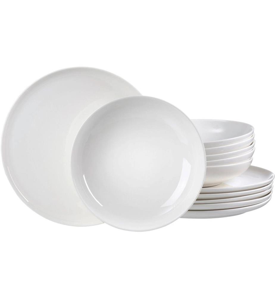 Ritzenhoff & Breker - Assiette non décorative Skagen 12 pièces, blanc
