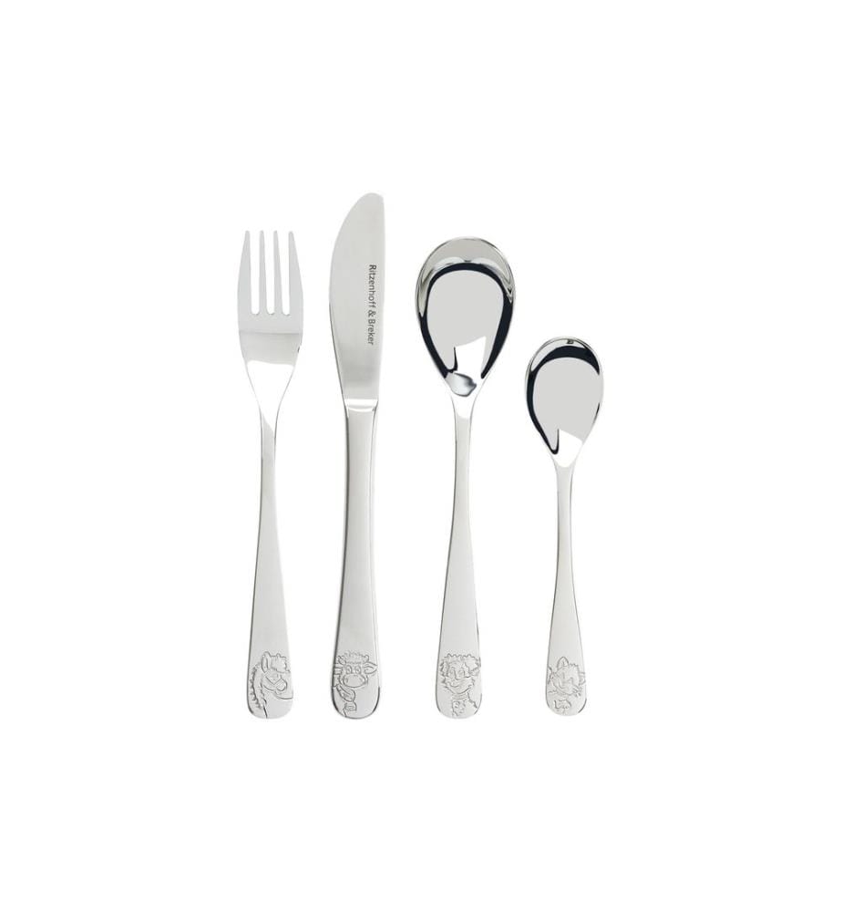 Ritzenhoff & Breker - Set de couverts pour enfants Animaux de ferme 4 pièces