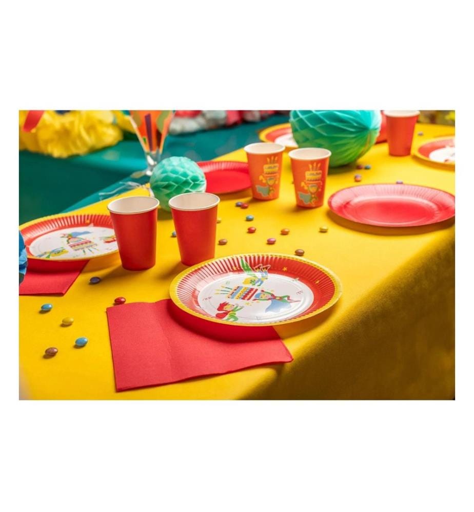 PRO nappe - Gobelets jetables 2 dl, 15 Pièce/s, Rouge