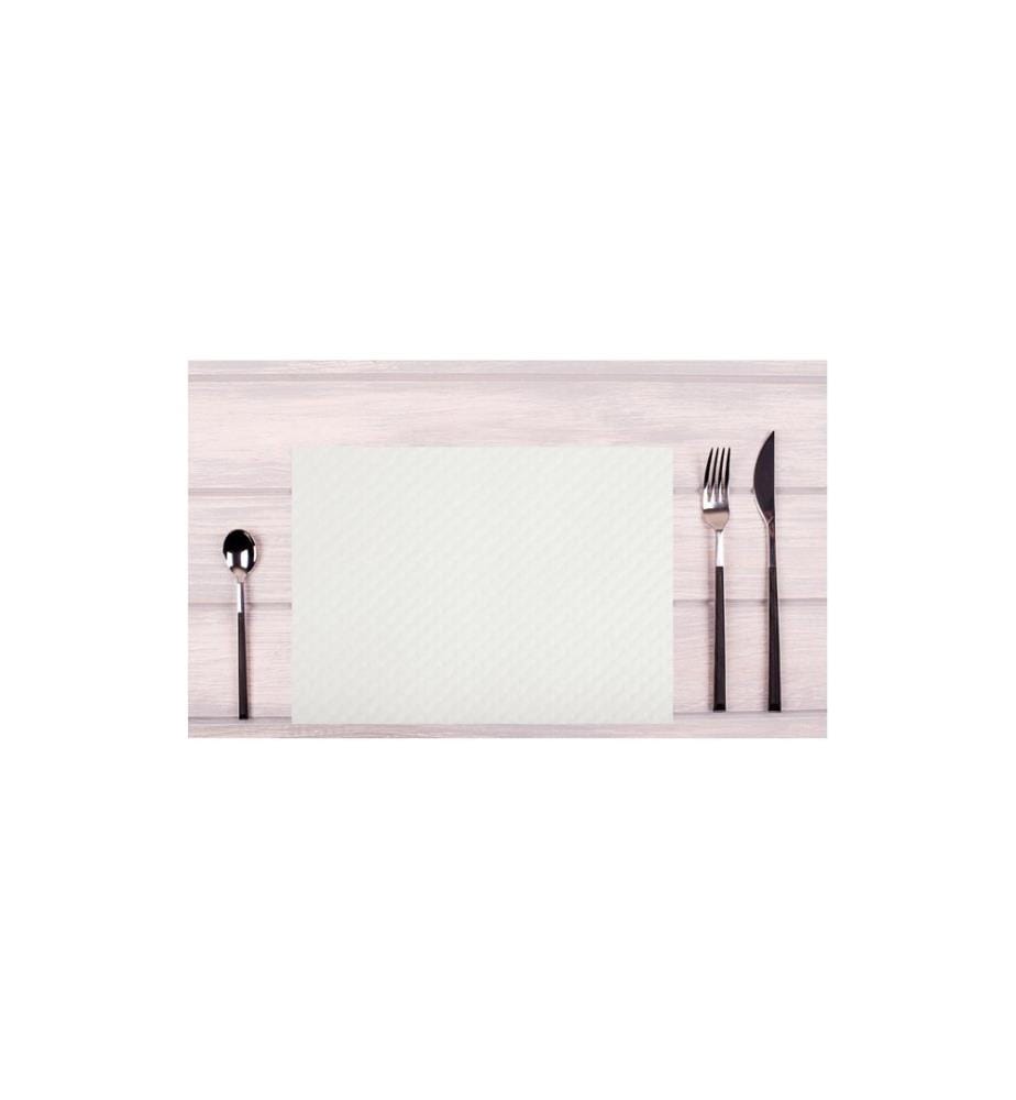 PRO nappe - Set de table 500 pièces, 30 cm x 40 cm, Vieux blanc